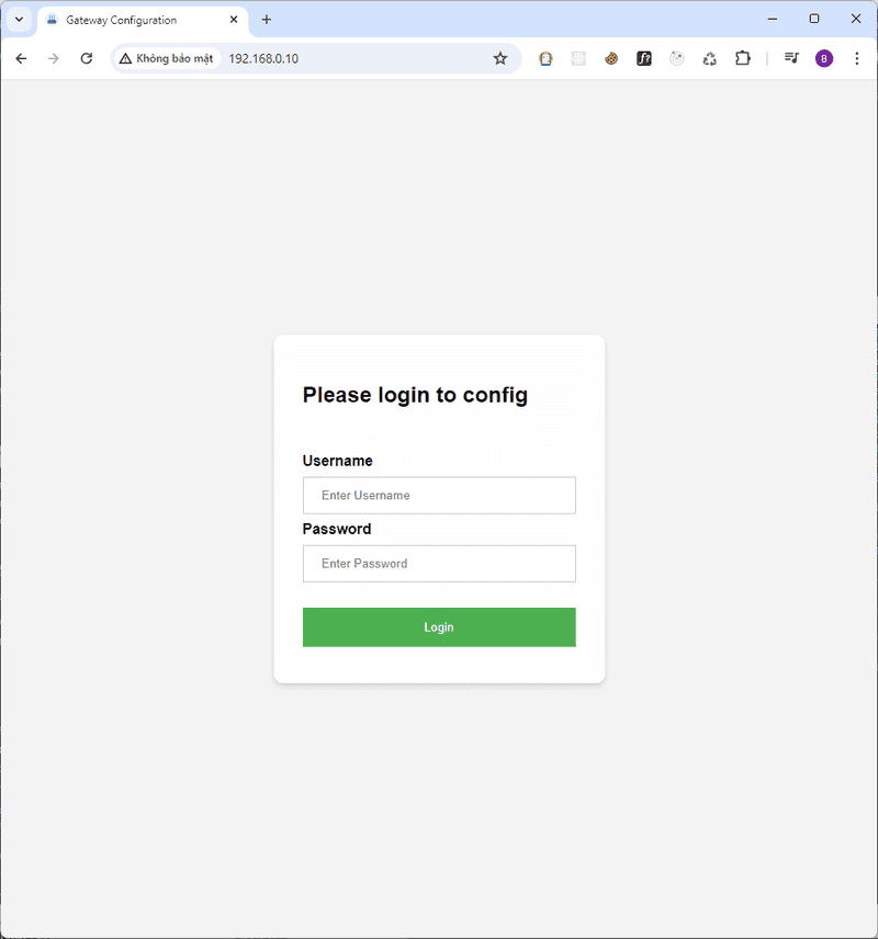 webconfig login